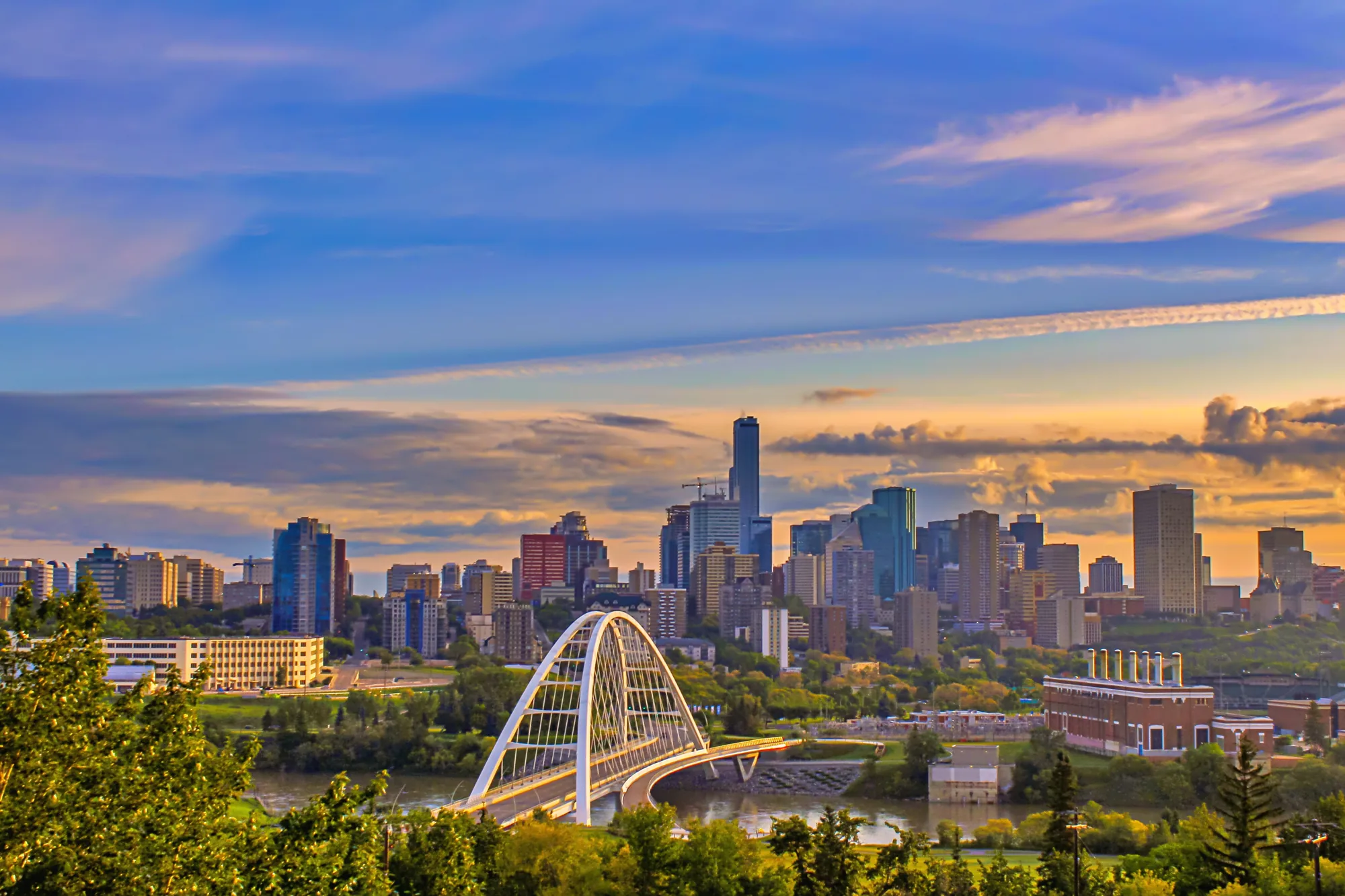 Alberta city skyline